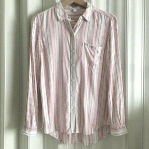 Closet Clearance Beachlunchlounge Button Up Striped Shirt
